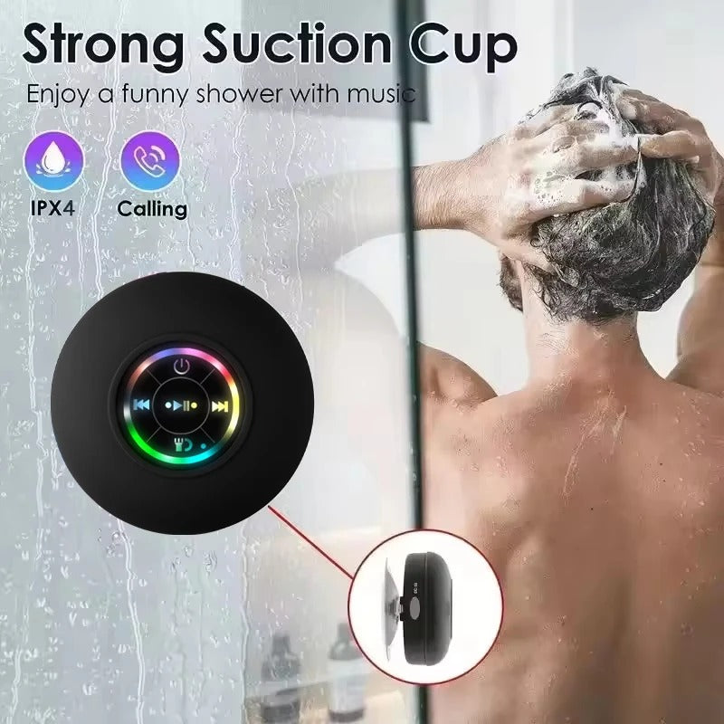 Wireless Waterproof Bluetooth Speaker W/ Suction Cup - Music Anywhere, Anytime