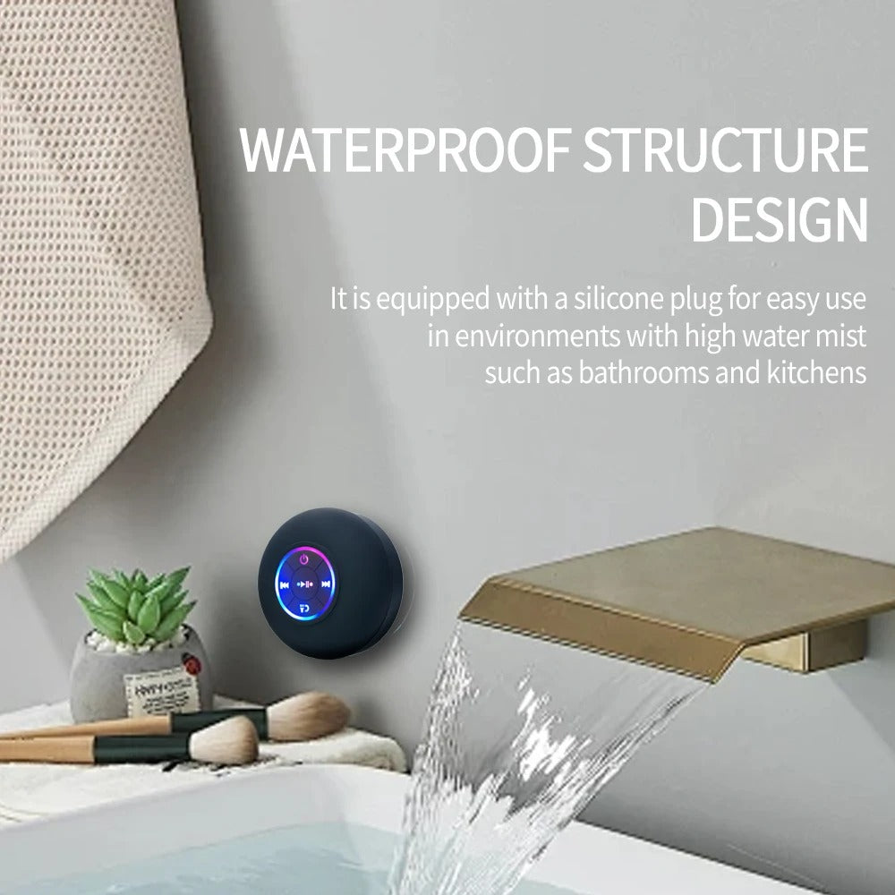 Wireless Waterproof Bluetooth Speaker W/ Suction Cup - Music Anywhere, Anytime