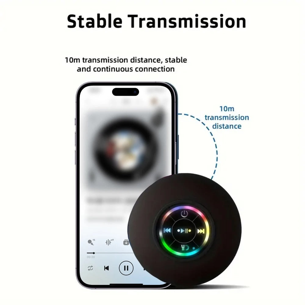 Wireless Waterproof Bluetooth Speaker W/ Suction Cup - Music Anywhere, Anytime