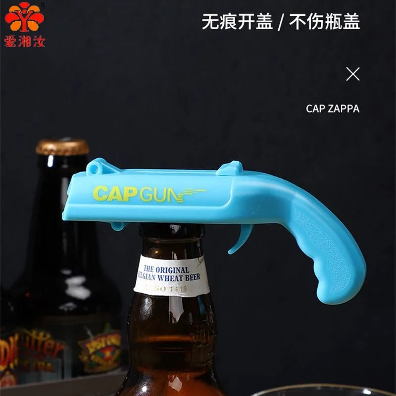 Beer Bottle Opener / Cap Gun - Pop, Aim & Launch