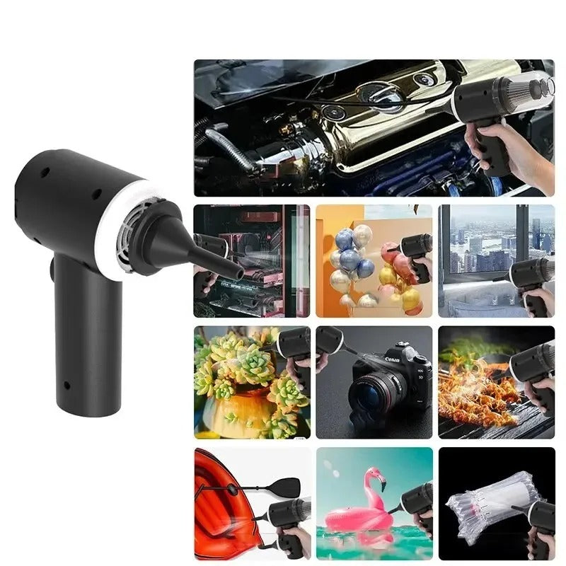 Mini Wet/Dry Vacuum Cleaner for Car + Home - Compact & Powerful