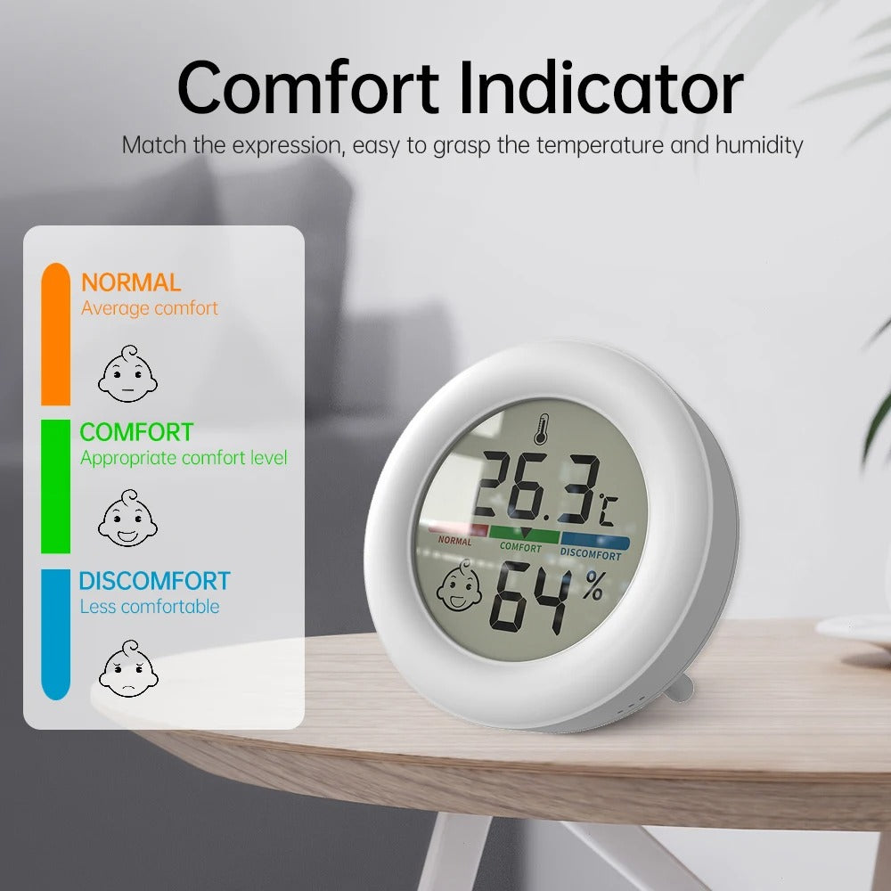 Digital Thermometer & Humidity Monitor - Clear, Accurate Comfort Tracking