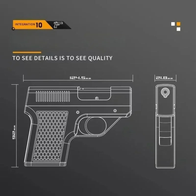 Gun Cigarette holder W/ Butane Gas Lighter